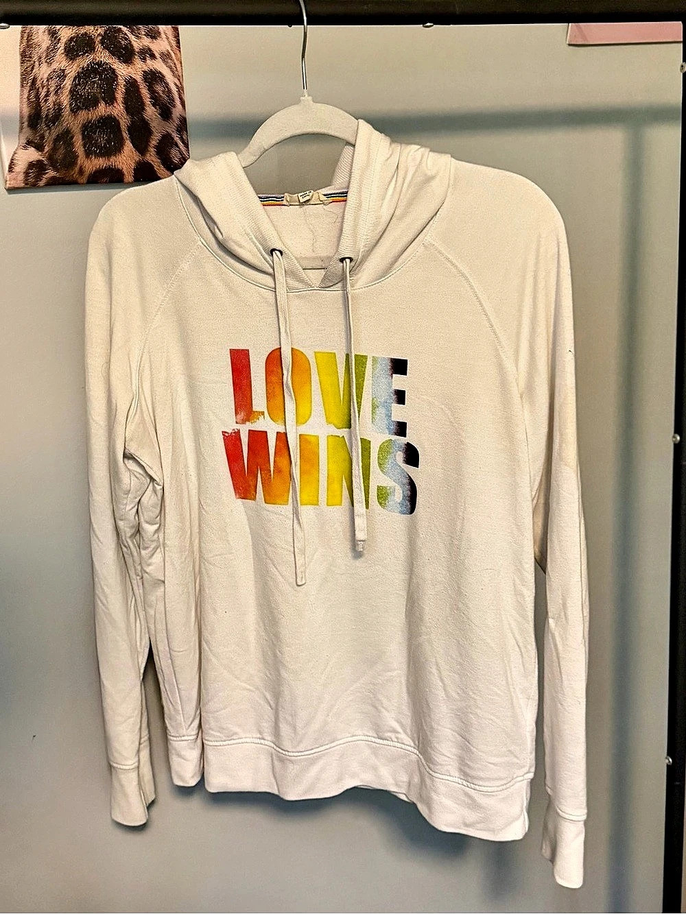 Jones New York Color Block Hoodie in White